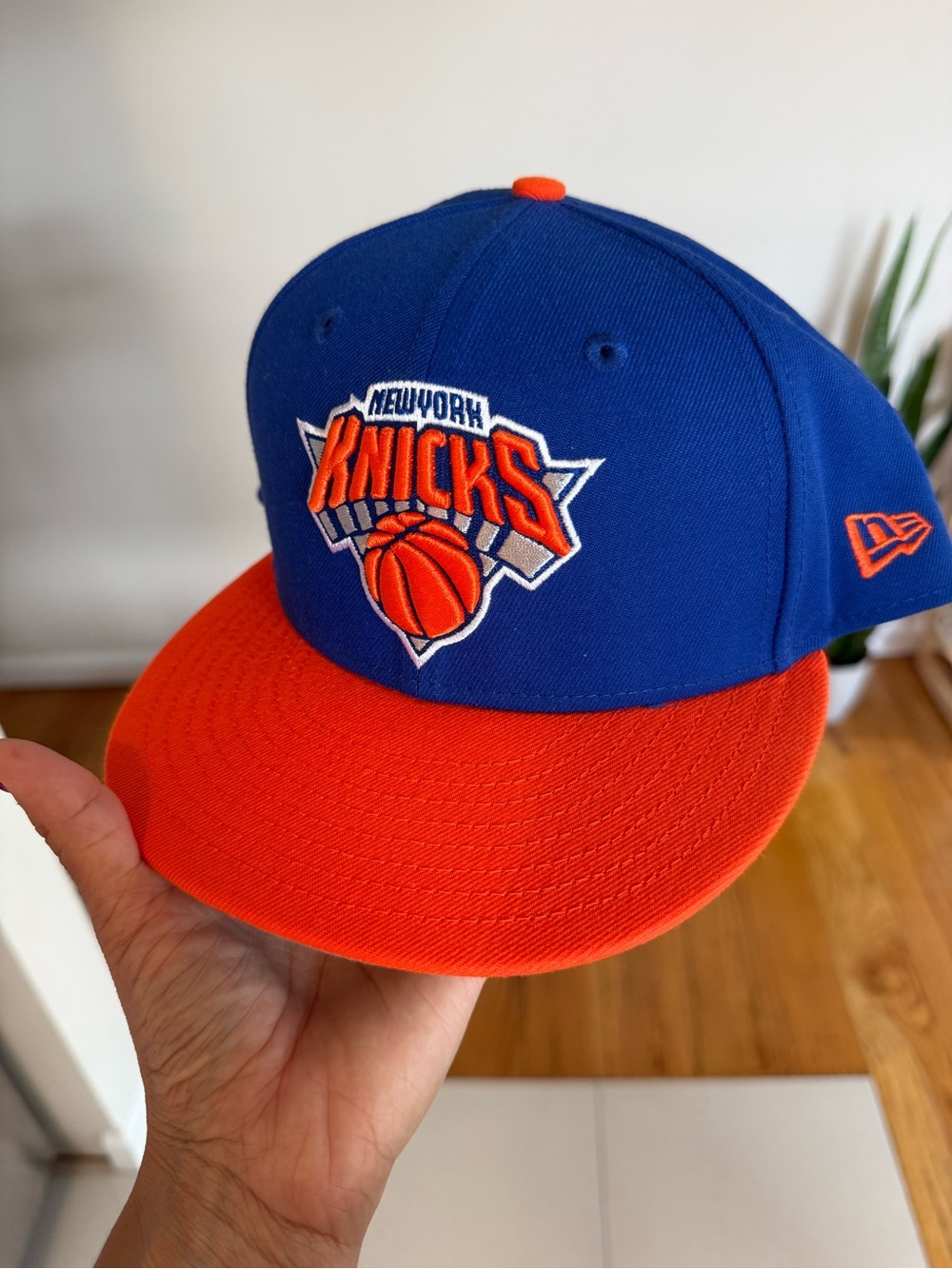 New Era Kids Knicks Royal Blue & Orange Snapback Hat